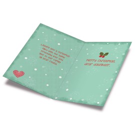 Prime Greetings Merry Christmas Card For Daughter | Made in America | Eco-Friendly | Thick Card Stock with Premium Envelope 5in x 7.75in | Packaged in Protective Mailer