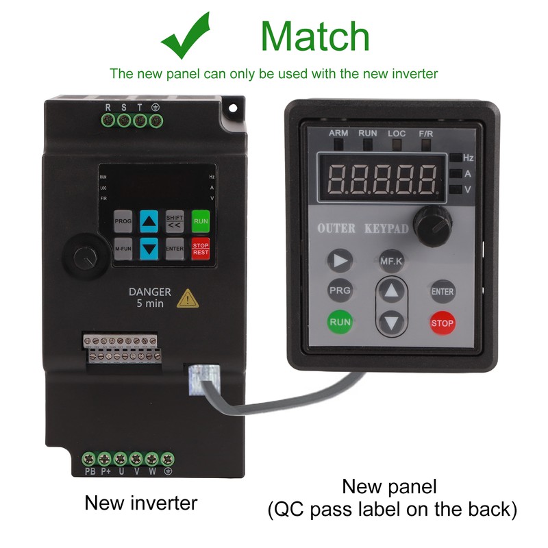 Inverter Control Panel VFD Frequency Converter Panel Replacement for SKI780