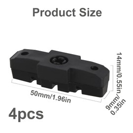 Brake Pads, Pack of 4 Brake Shoes for Magura Hs11 / Hs22 / Hs24 / Hs33 High Braking Performance 2 Pairs Brake Shoes Bicycle Brake Pad Black for Fydraulic Rim Brakes