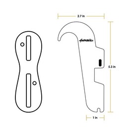 Shepps GNARWALL Concealed Acrylic Surfboard Wall Mount - For Shortboard, Longboards and Surfers with FCS/Future/US Box Plug - Hidden Surfboard Wall Rack (Wood, FCS II)