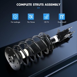 ASAPE 2PCS Front Complete Struts Assembly w/Coil Spring Fit for 2013 2014 2015 2016 2017 2018 for Ford Fusion 2.0L Front Pair Strut Replace OE 172638