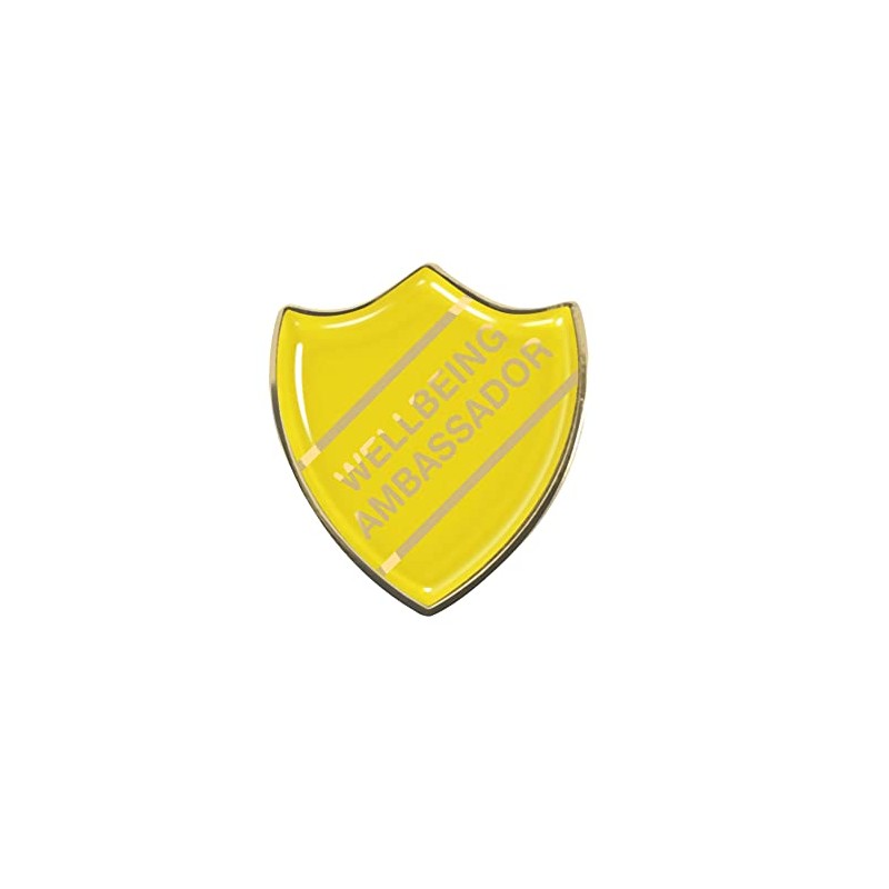 Capricornone Wellbeing Ambassador Yellow School Shield Badge