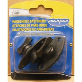 Marpac 54211 Windshield Window Quick Release Fastener PAIR Black Nylon Boat