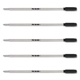 Quality Ballpoint Pen Refills, 8513 Cross Compatible (5 x BLACK INK)