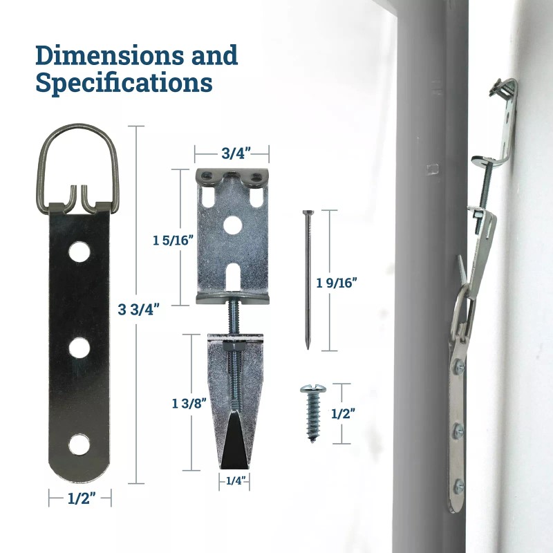 Picture Hang Solutions Mirror Hanging Kit with Hangers and Leveling