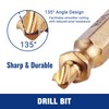 WORKPRO 6PCS Stripped Screw Extractor Set, Titanium Coated Broken Bolt