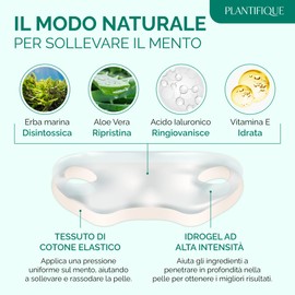 Double Chin V-Line Face Belt by PLANTIFIQUE - 5 Face Masks for a Firming Effect - Natural Solution for a Young, Fresh Appearance - Face Mask for a Sculpted and Toned Face Contour