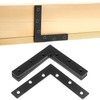 QWORK Flat L Brackets for Wood, 8 Pack Heavy Duty