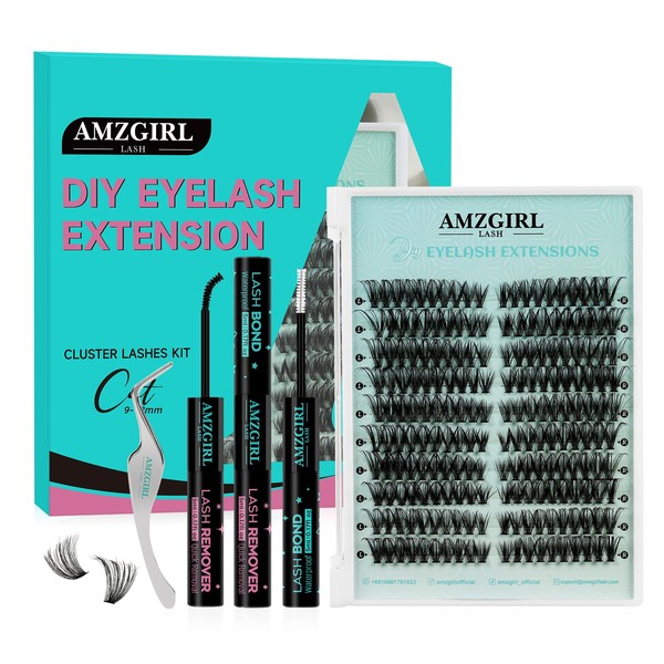 Natural Lash Clusters Left&Right Eyelash Clusters 200pcs C Curl Wispy