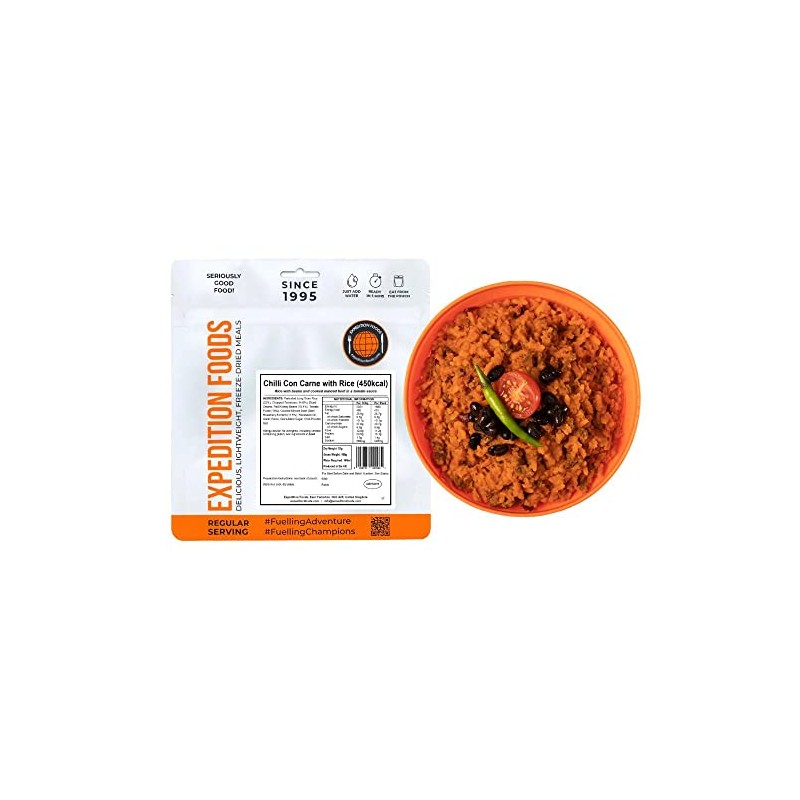 Expedition Foods Chilli Con Carne with Rice (450kcal) - Freeze