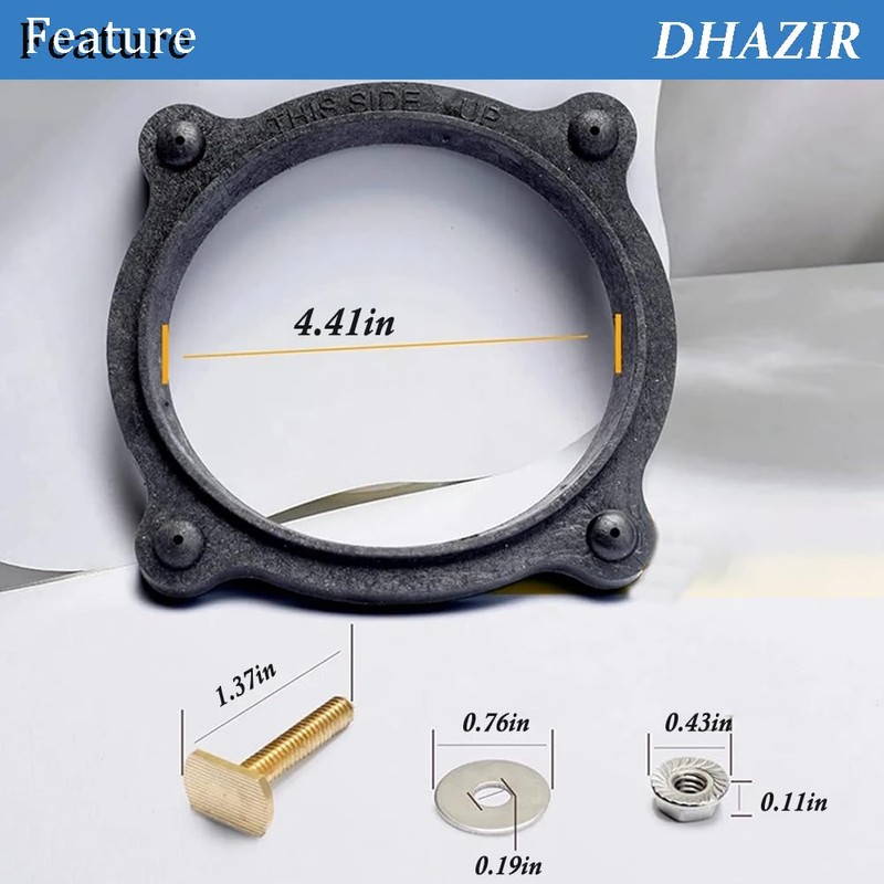 385310063 Floor Flange Seal and Mounting Kit Replacement, RV Toilet