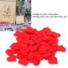 100Pcs Wood Slices HandMade Red HeartShaped Pendant Crafts DIY Wedding