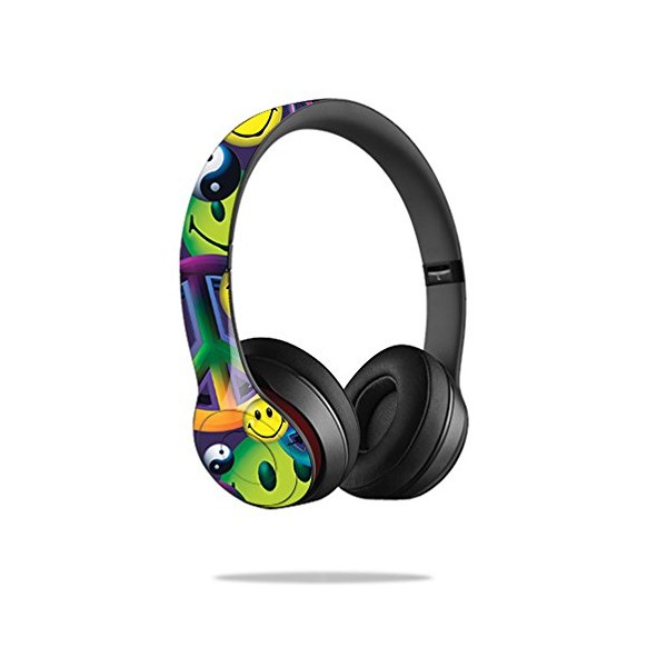 MightySkins Skin Compatible with Beats Solo2 Headphones – Peace Smile