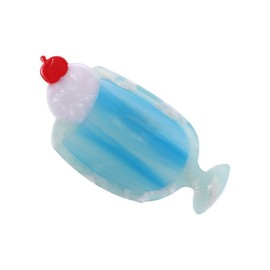 Vctitil Ice Cream Juice Cocktail Shape Acetate Hair Claw Hair Clips Decorative Shark Grab Clip Hair Jaw Clips Hair Accessories for Long Thin Thick Curly Hair(A)
