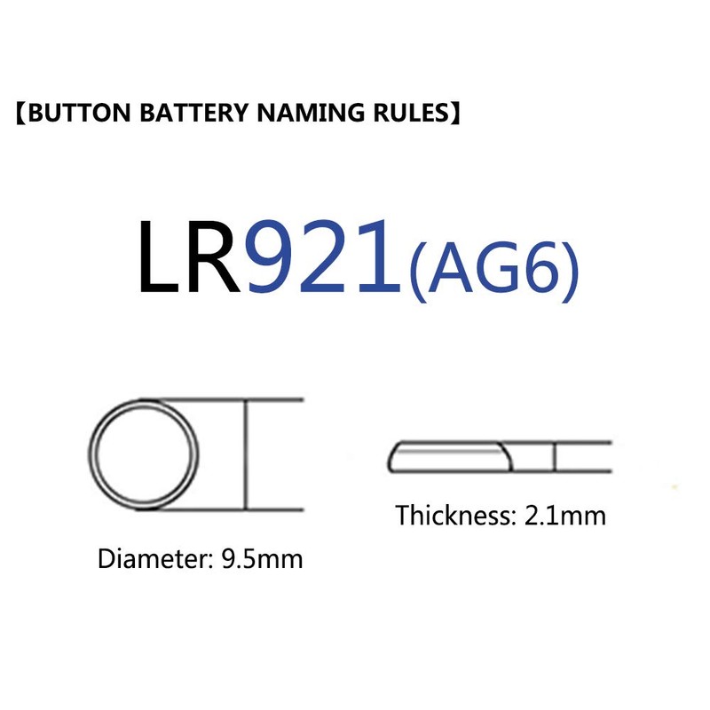 SKOANBE 10PCS 1.5V 371 370 SR920SW LR921 AG6 Button Coin