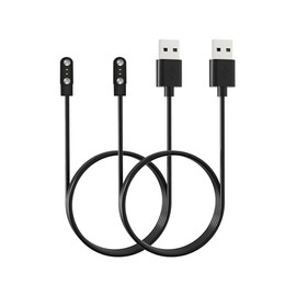 UYRUREL [2-Pack] for MorePro AIR2 Fitness Tracker Watch Magnetic USB Charging Cable, 2 Pin Cord Charger for Smart Watch.