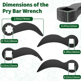 Brake Pad Spreader, Heavy Duty Brake Caliper Compression Tool with Four Half Shaft Removal Tool, Brake Caliper Tool for Most Cars and Light Trucks