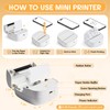 Membship B23a Mini Thermal Sticker Printer, Portable Bluetooth Label Maker