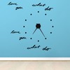 Innovative DIY Wall Clock Stylish Mirror Surface Sticker Clock Modern