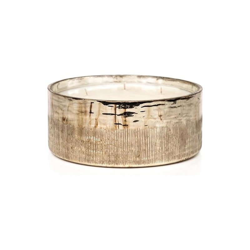 Zodax Siberian Fir Antique Gold & Silver Scented Jar Candles