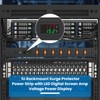 HHSOET 7 Outlet PDU Power Strip with Digital Display, 1U,