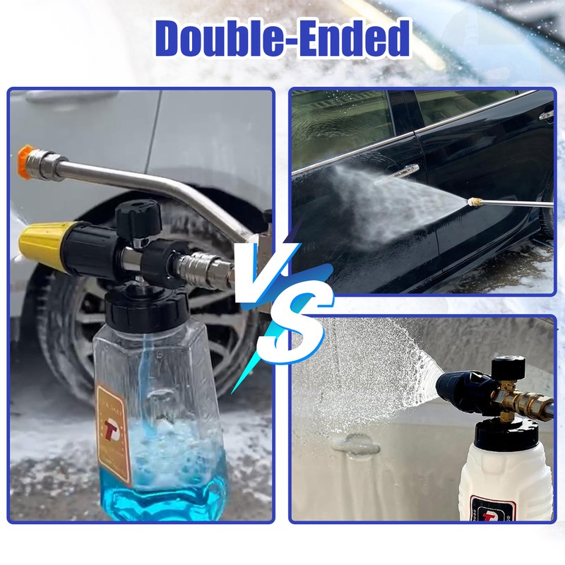Tool Daily Foam Cannon Dual-Connector Accessory, Pressure Washer Double Tip