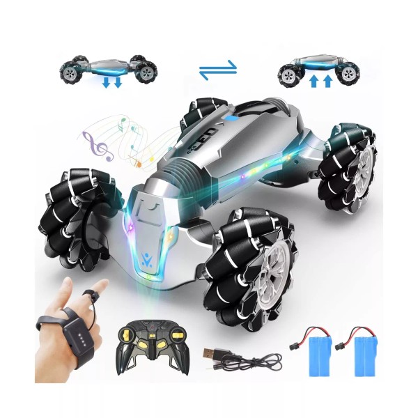 LOOZIX 1:10 Scale Gesture Sensing Rc Stunt Car, 4WD Remote