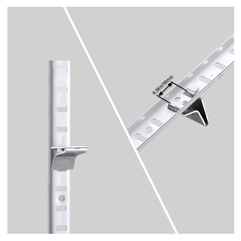 Hosrnovo Shelf Clips, Adjustable Supports Clip for 255 Standard Pilaster,