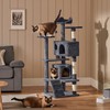 Yaheetech 54in Cat Tree, Multi-Level Cat Tower with Spacious Kitten-ear