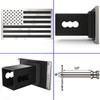 Synrroe 2" Heavy Duty Stainless Steel Flag Hitch Cover, Car