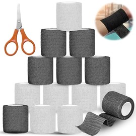 14 Roll Vendajes Autoadhesivos, Cinta Elástica Autoadherente y Transpirables. Venda Adhesiva Elástico Atlético no Tejido 5CM X 4.5M, para Estiramiento