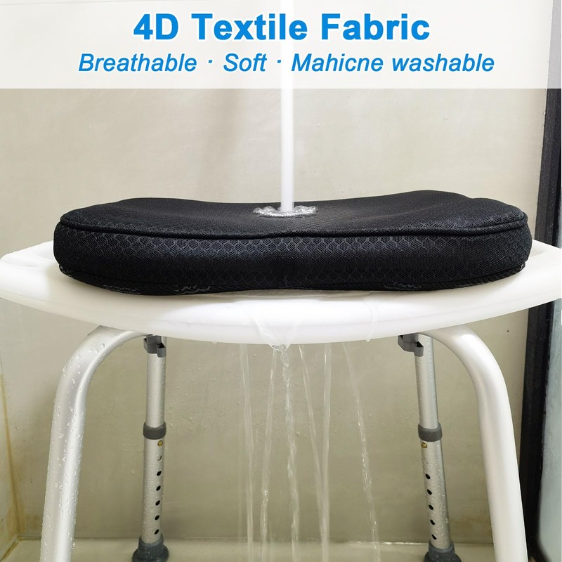 Esme L&H Shower Seat Cushion, Sauna Cushion for Transfer Benches