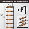 GUUKAR 6-Tier Over the Door Pantry Organizer, 2-in-1 Door Hanging