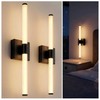 Battery Operated Wall Sconce Set of 2, 360 Lighting Wall