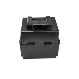 REBEKAMODS Black Heavy Duty Battery Box, Plastic Breakaway Battery Case Box, L 200mm x W 160mm x H 170mm