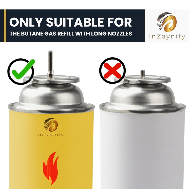 inZaynity Pen Torch Lighter - Windproof Jet Flame, Tiltable Head