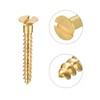 sourcing map Wood Screws M3 x 20mm Slotted Flat Head