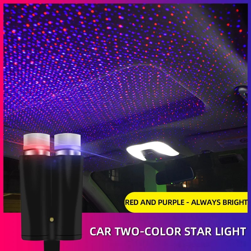 USB Car Star Projector Light for Interior Décor – Flexible