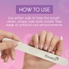Flowery Diamond White Pro Artificial Nail File, Durable, Professional-Grade File