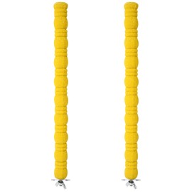 ZONADAH 2Pcs Parrot Perches Bird Perch Stand Birdcage Scrub Stand Bar for Bird Parrot Budgies Parakeet Cockatiels Conure Lovebird Cage Paw Grinding 26cm Yellow