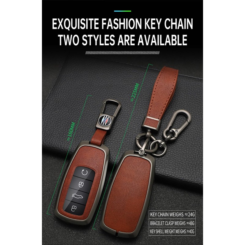 ontto Alloy Car Key fob Cover fit for Chery Tiggo