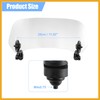 Partuto 37cm Motorcycle Windshield Motorcycle Wind Deflector Clear Lens Adjustable