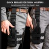 Drop Leg Holster, Tactical Thigh Holster Compatible with Optic/Light/Laser