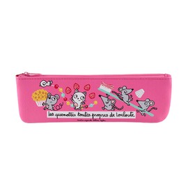 DLP - Ray Louloute Pink Modern Pencil Case, pink, Modern