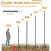 Derkniel 10 FT Outdoor String Light Pole Stand for Garden