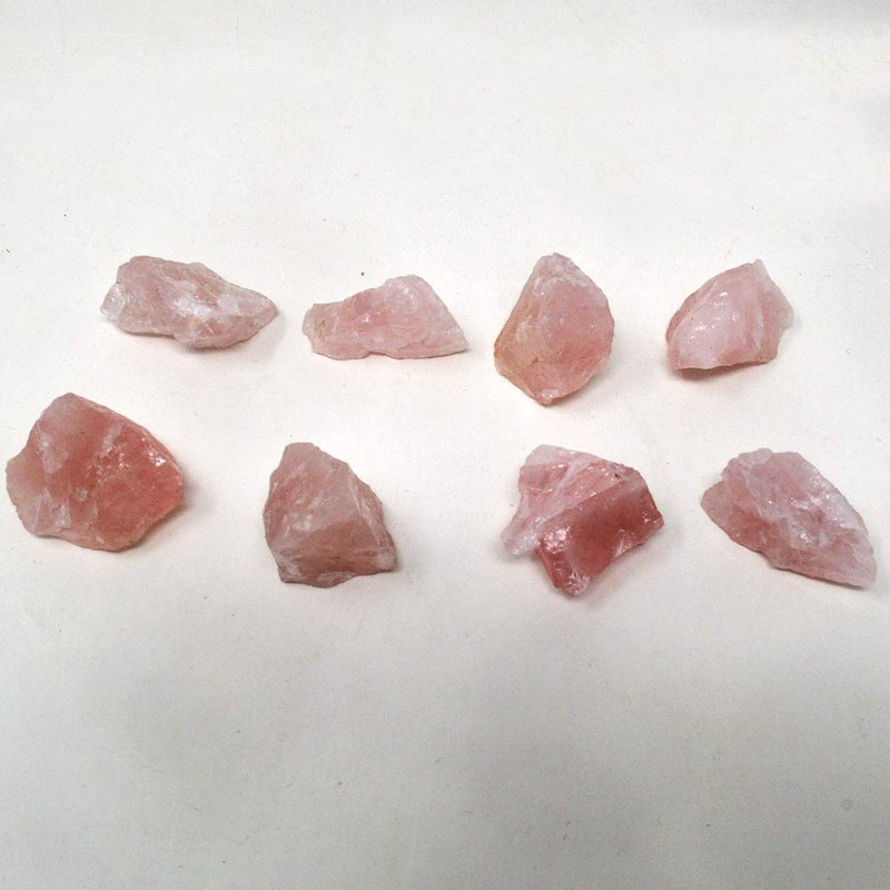 fengshuisale Natural Rose Quartz Healing Crystal Stone for Luck,Success,Making Changes,Confidence