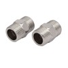 uxcell® M20 Male Thread Stainless Steel Hex Nipple Tube Pipe