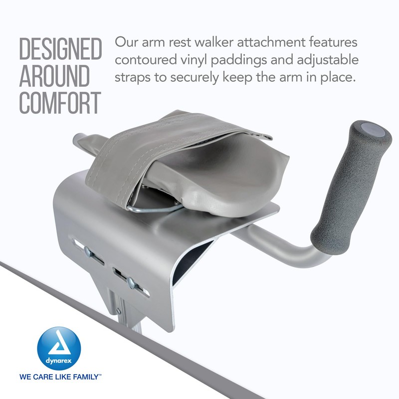 Dynarex Bariatric Walker Platform Attachment - Heavy Duty Forearm Support