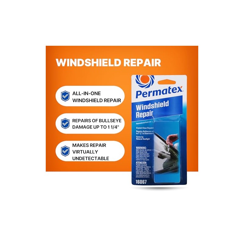 Permatex Bullseye Windshield Repair Kit for Easy Fixes