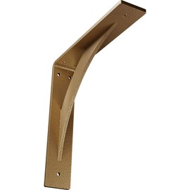 Ekena Millwork BKTMLE Steel Bracket Legacy, 2"W x 10"D x 10"H, Hammered Gold